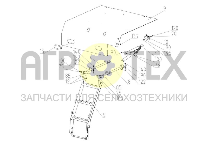 Капот (161.58.03.200Б) (№75 на схеме)